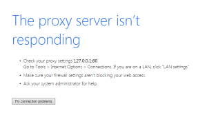 Fix the proxy server isn't responding
